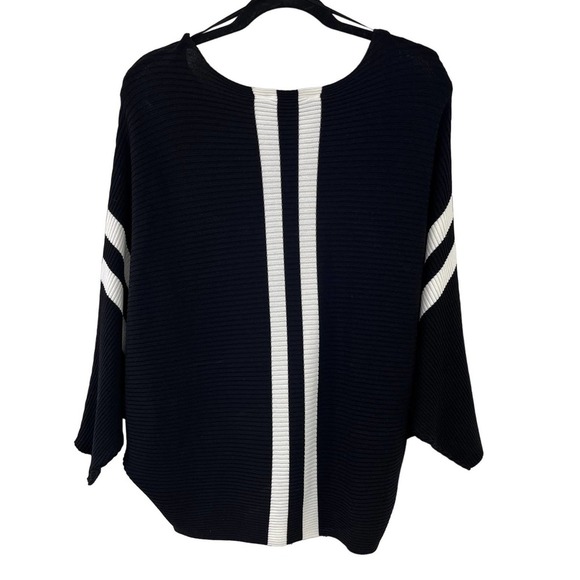 NWT Hilary Radley for Katherine Barclay Batwing Striped Sweater Small - Picture 7 of 7